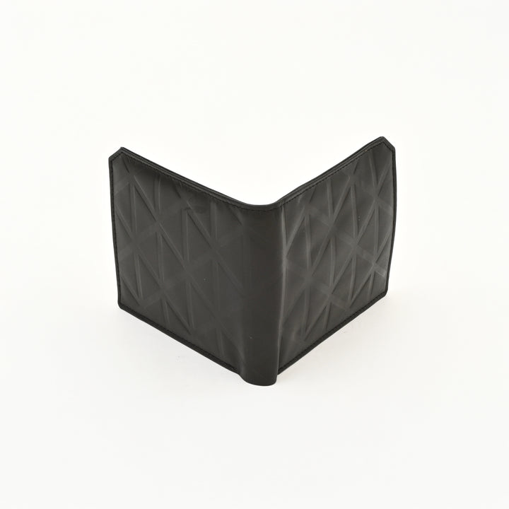 Luxury Dark Brown Napa Leather Wallet – Slim Croc Design with Coin Pocket & Card Slots