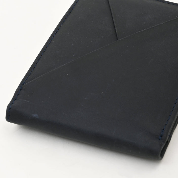 Leather Wallet 1S Blue – Premium Full-Grain Waxy Leather Wallet for Men | Slim, Stylish & Functional