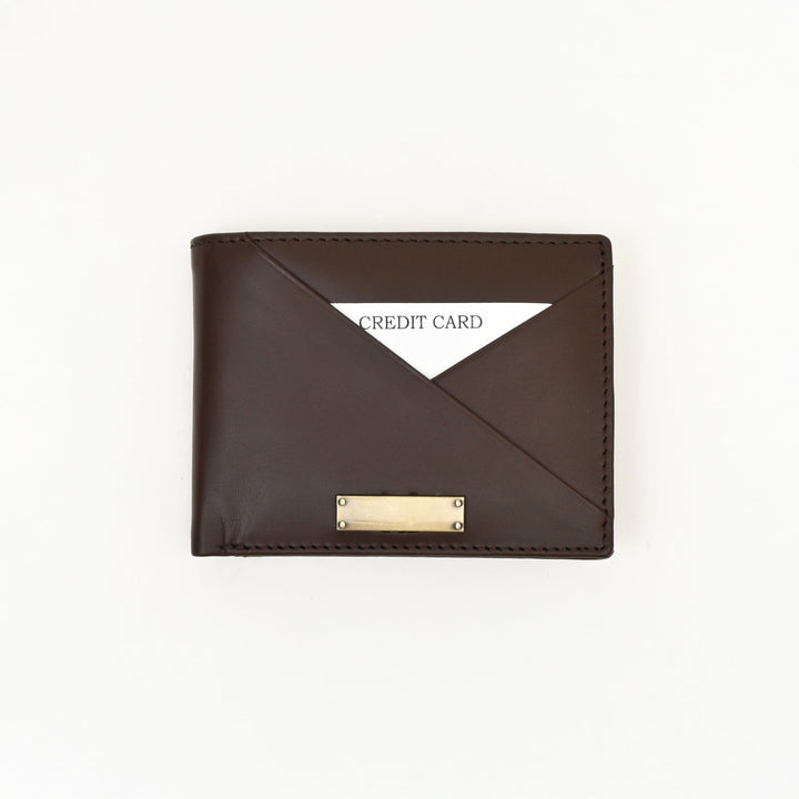 Leather Wallet 1S Napbrn – Premium Brown Napa Leather Men’s Wallet with Coin Pocket & 6 Card Slots