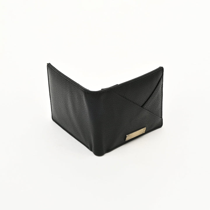 Leather Wallet 1S Grablk – Premium Grained Black Napa Leather Men’s Wallet with Coin Pocket & 6 Card Slots