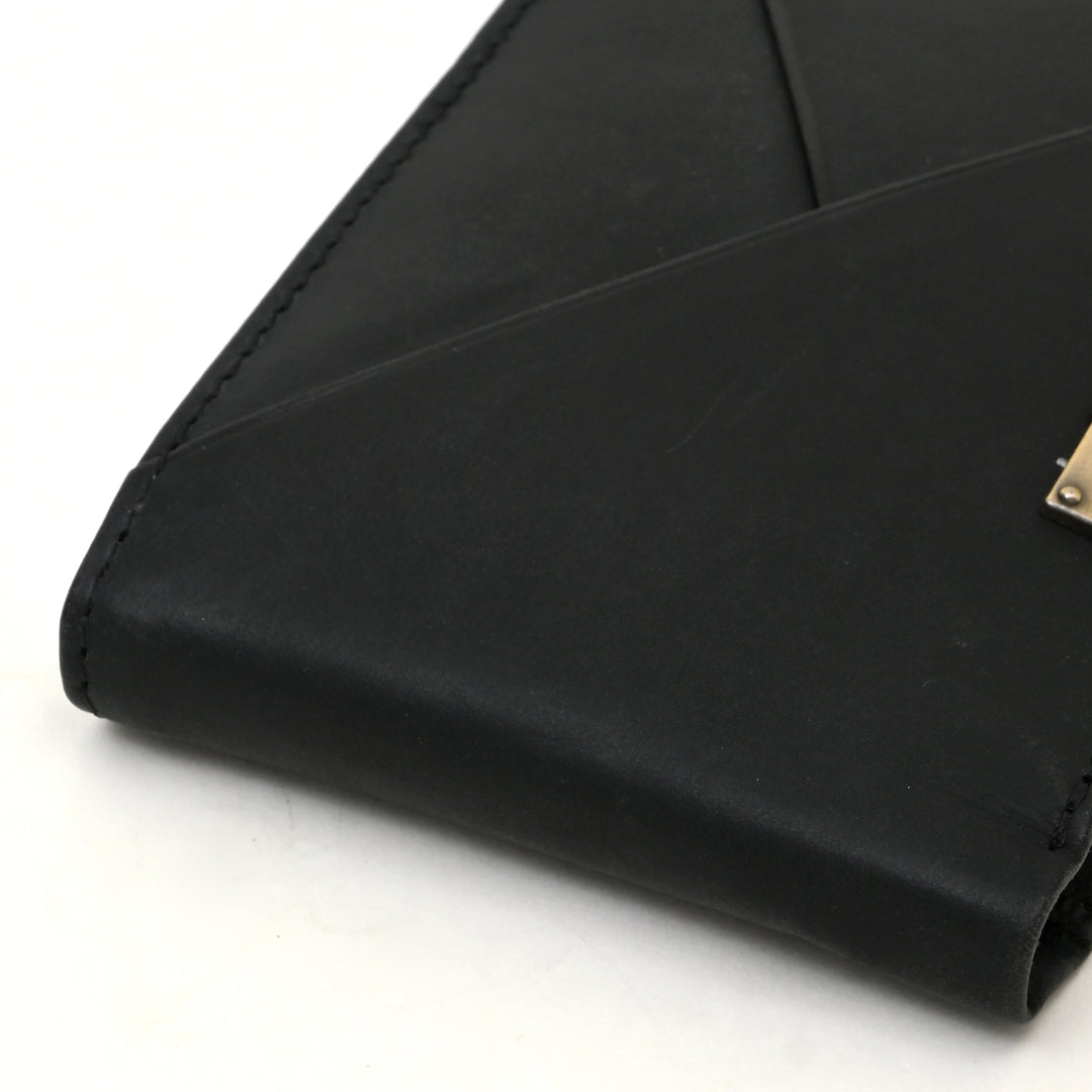 Leather Wallet 1S Crnblk – Premium Black Full-Grain Leather Wallet for Men with Coin Pocket & 6 Card Slots