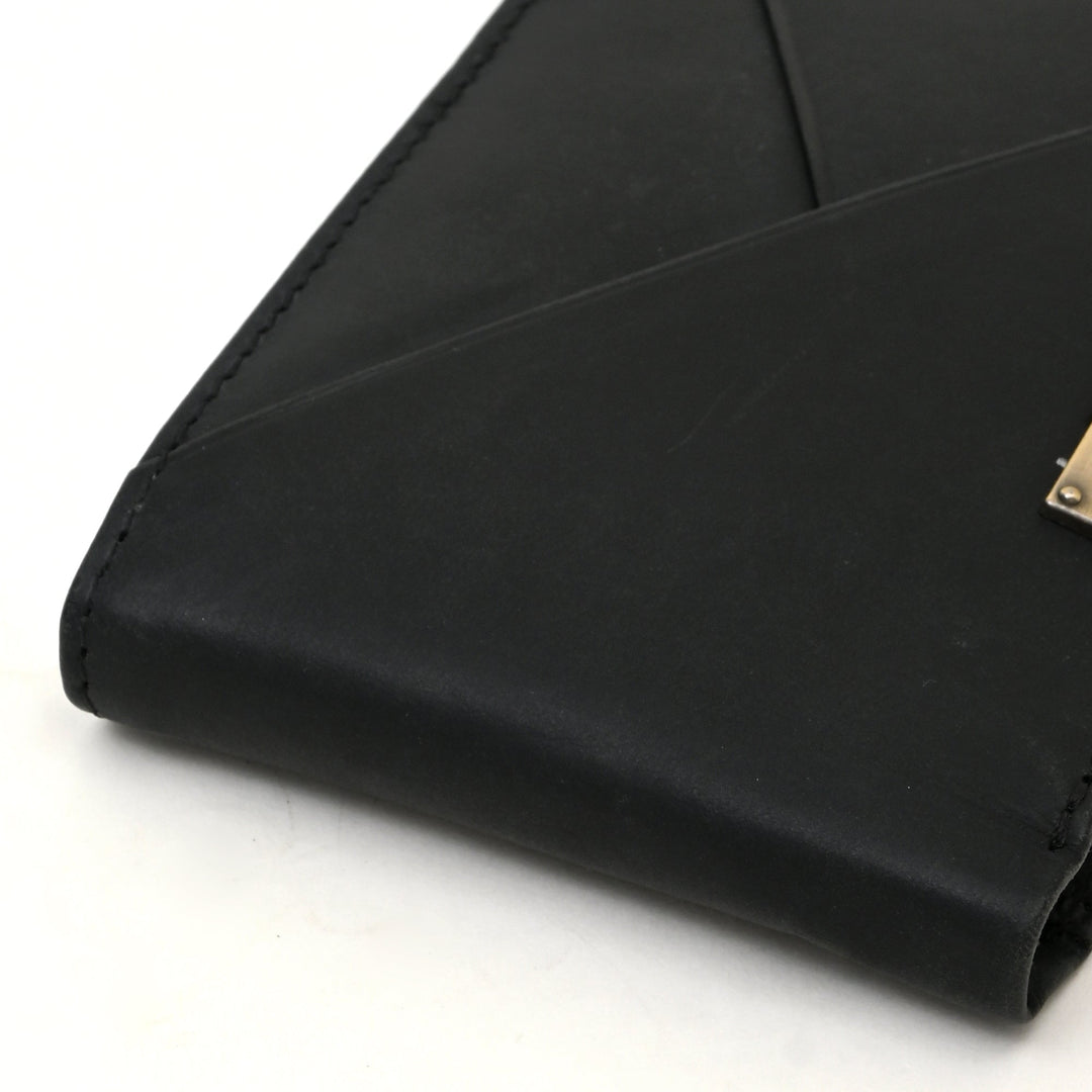 Leather Wallet 1S Crnblk – Premium Black Full-Grain Leather Wallet for Men with Coin Pocket & 6 Card Slots