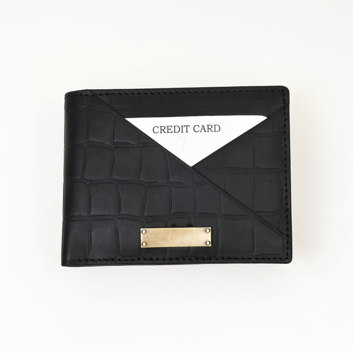 Leather Wallet 1S Crngrn – Green Full-Grain Waxy Leather Men’s Wallet with Coin Pocket & 6 Card Slots