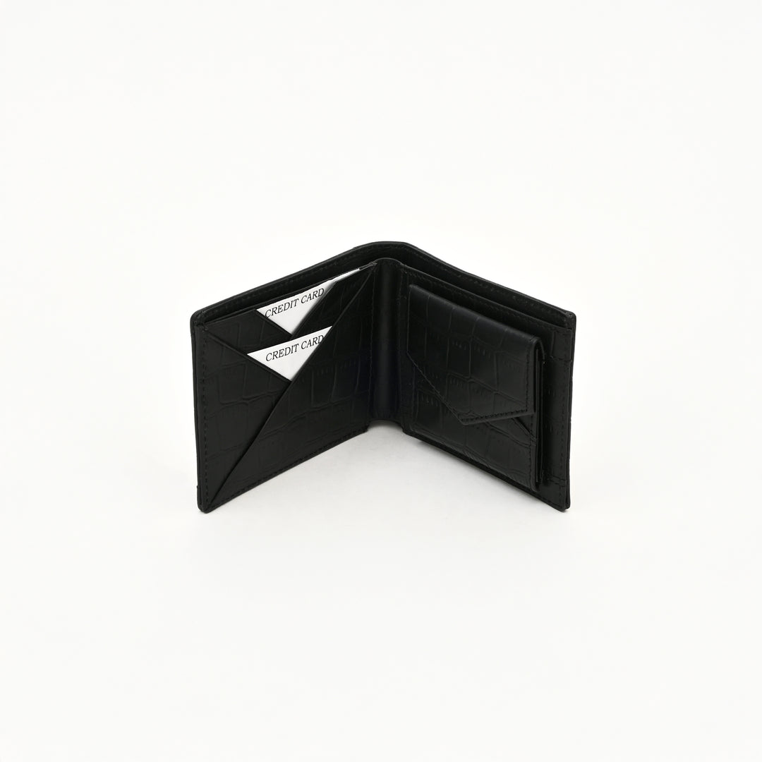 Leather Wallet 1S Crngrn – Green Full-Grain Waxy Leather Men’s Wallet with Coin Pocket & 6 Card Slots
