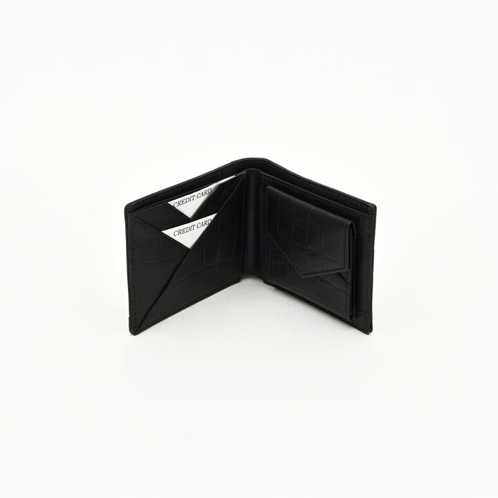 Leather Wallet 1S Crngrn – Green Full-Grain Waxy Leather Men’s Wallet with Coin Pocket & 6 Card Slots