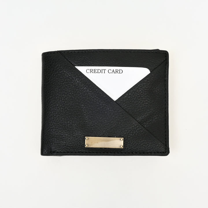 Leather Wallet 1B Grablk – Premium Black Grained Napa Leather Wallet for Men | Slim, Stylish & Functional