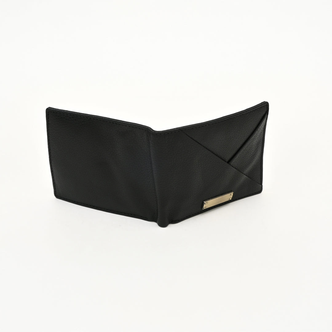 Leather Wallet 1B Grablk – Premium Black Grained Napa Leather Wallet for Men | Slim, Stylish & Functional