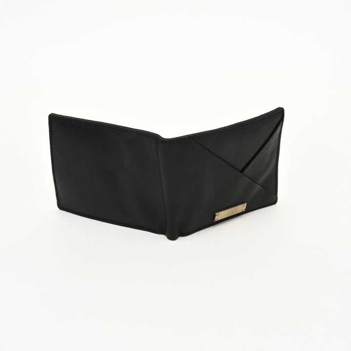 Leather Wallet 1B Grablk – Premium Black Grained Napa Leather Wallet for Men | Slim, Stylish & Functional