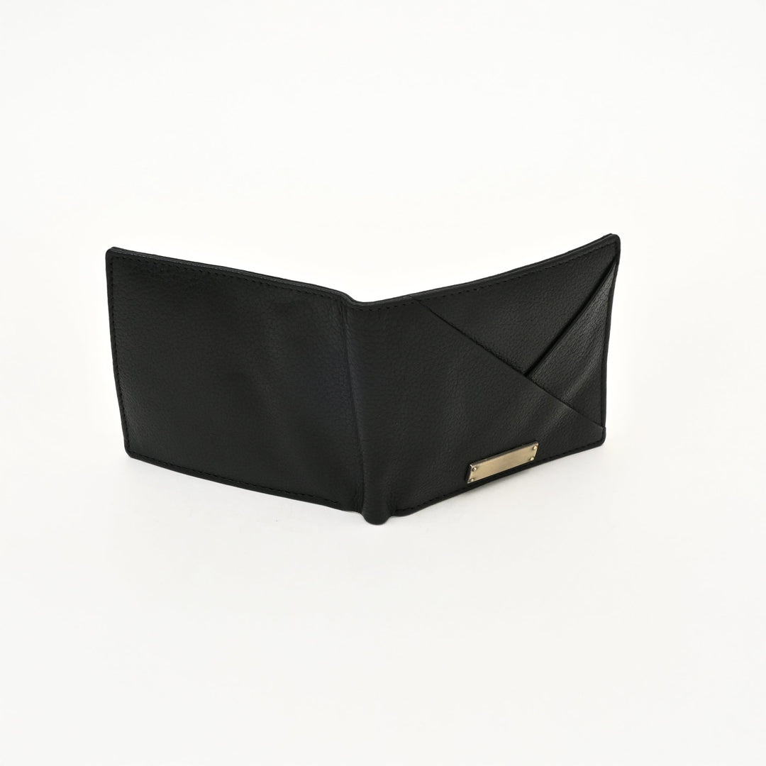 Leather Wallet 1B Grablk – Premium Black Grained Napa Leather Wallet for Men | Slim, Stylish & Functional