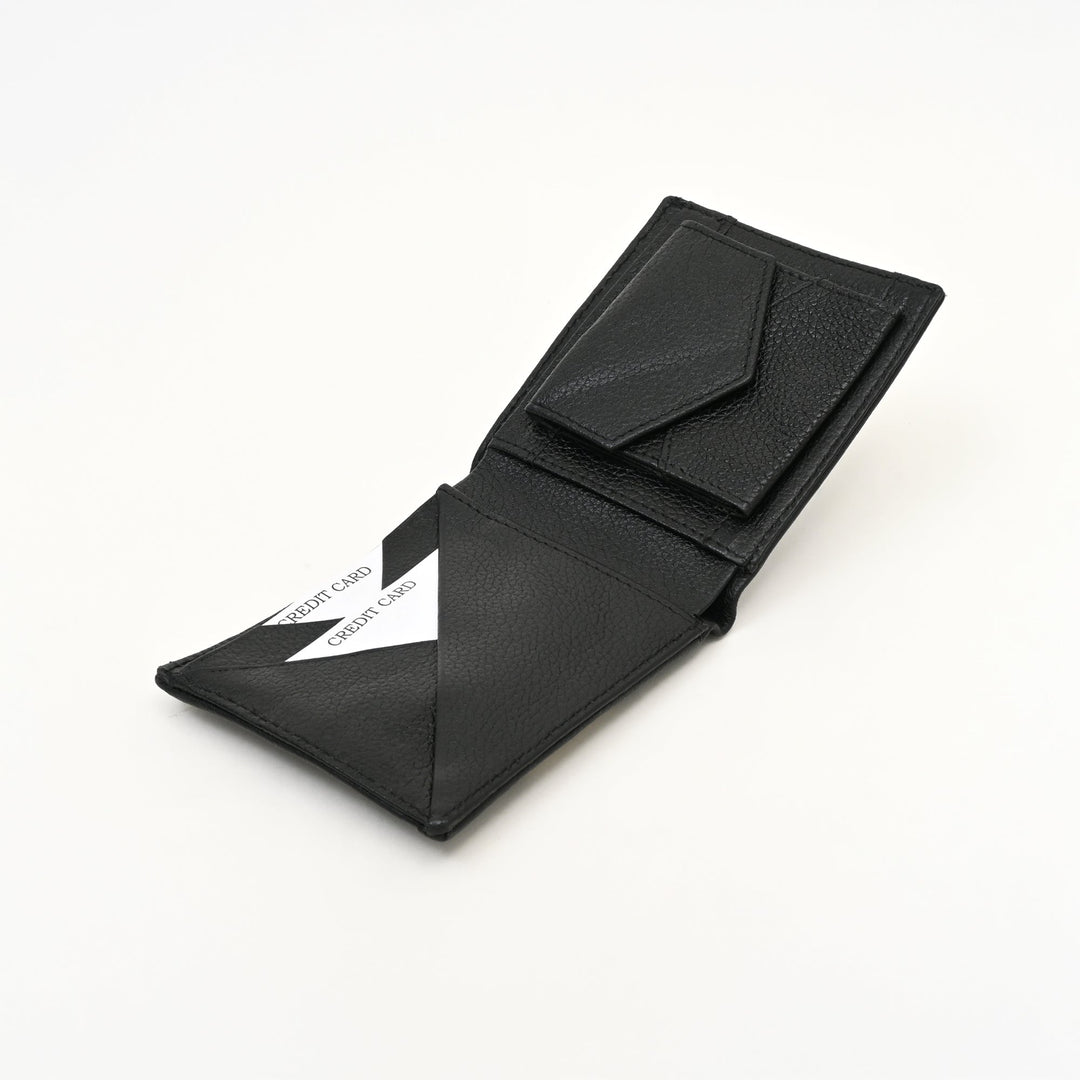 Leather Wallet 1B Grablk – Premium Black Grained Napa Leather Wallet for Men | Slim, Stylish & Functional