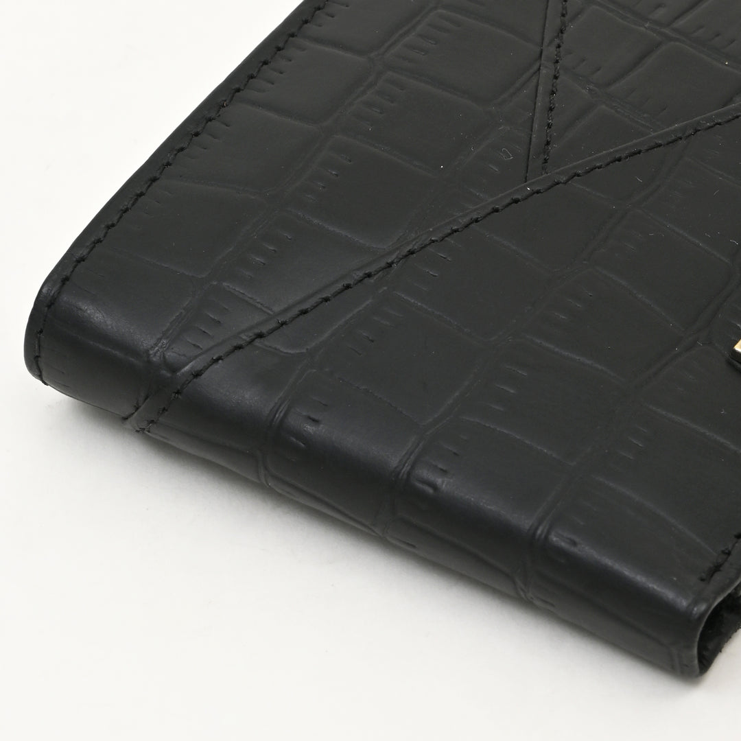Leather Wallet 2S Crnblk – Premium Black Full-Grain Leather Slim Wallet for Men with Coin Pocket & Card Slots