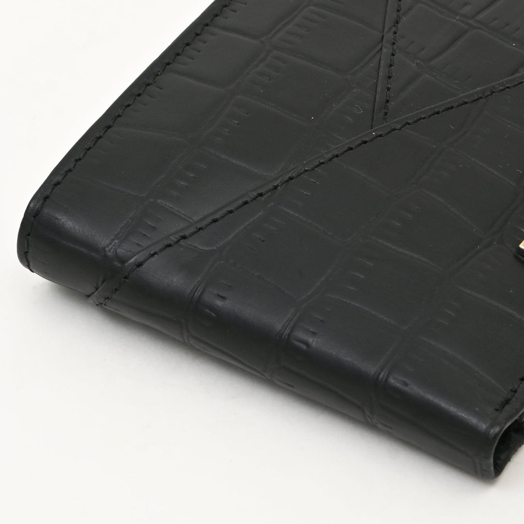 Leather Wallet 2S Crnblk – Premium Black Full-Grain Leather Slim Wallet for Men with Coin Pocket & Card Slots