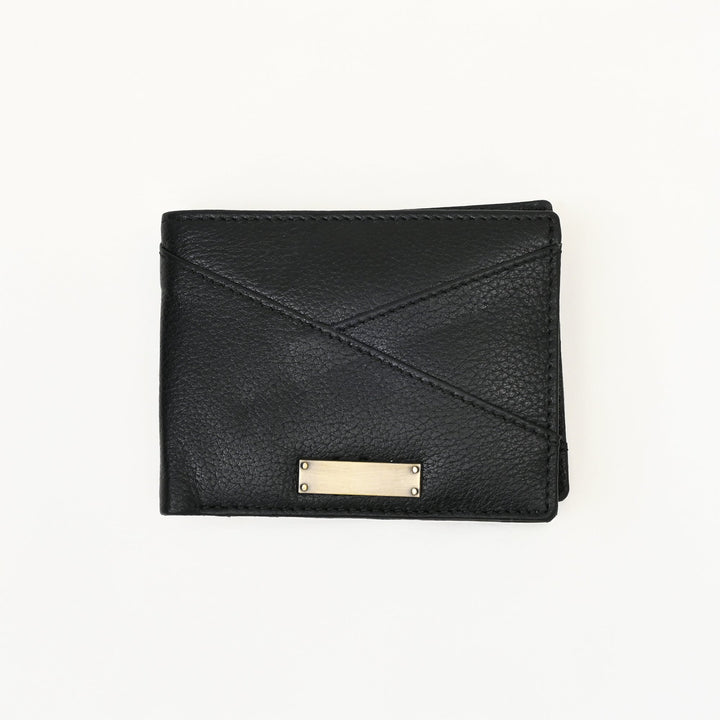 Leather Wallet 2B Grablk – Premium Black Grained Napa Leather Wallet for Men with Coin Pocket & 4 Card Slots