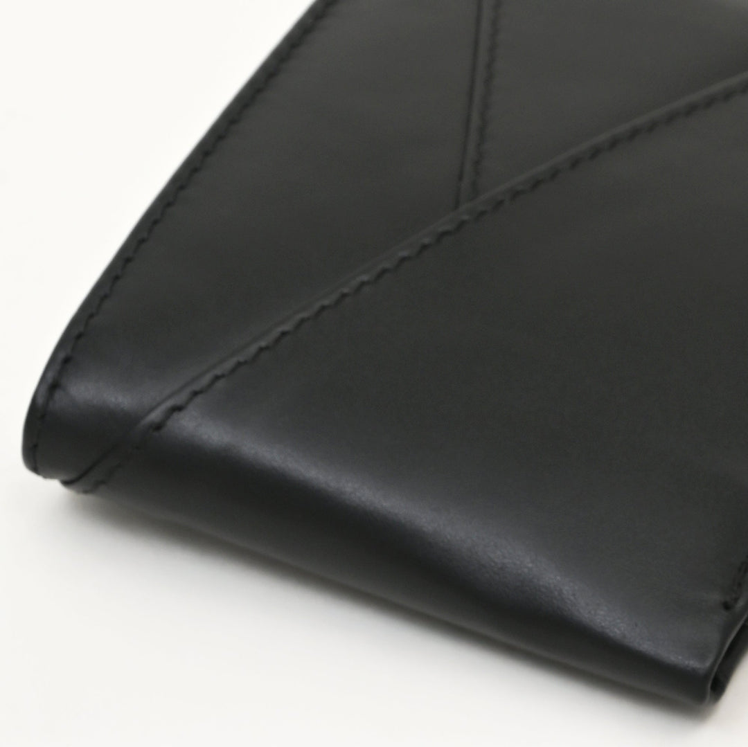 Leather Wallet 2S Napblk – Premium Black Napa Leather Wallet for Men with Coin Pocket & 4 Card Slots