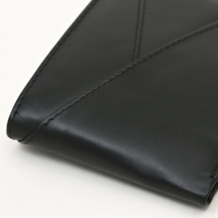 Leather Wallet 2S Napblk – Premium Black Napa Leather Wallet for Men with Coin Pocket & 4 Card Slots
