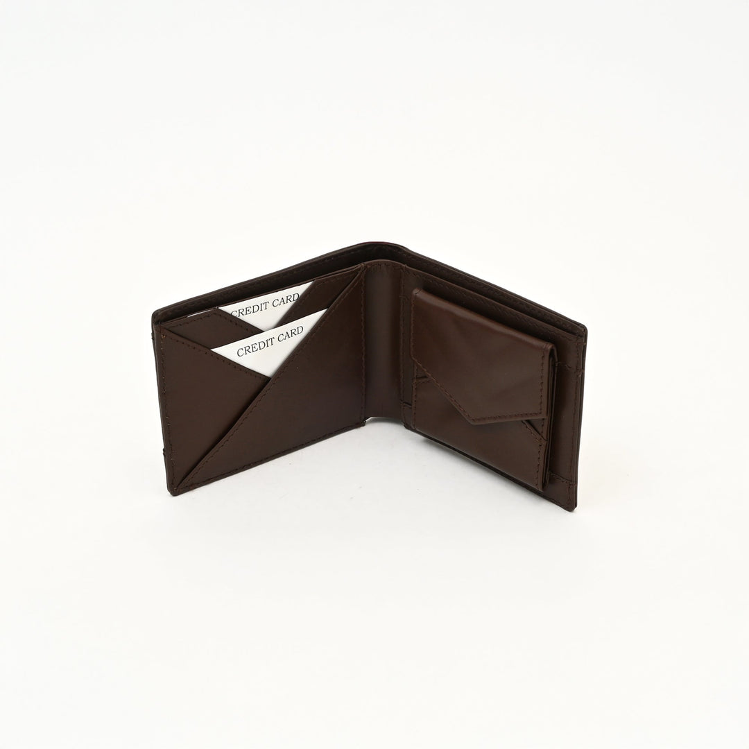 Leather Wallet 2B Napbrn – Premium Brown Napa Leather Wallet for Men with Coin Pocket & 4 Card Slots