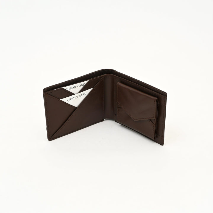 Leather Wallet 2B Napbrn – Premium Brown Napa Leather Wallet for Men with Coin Pocket & 4 Card Slots