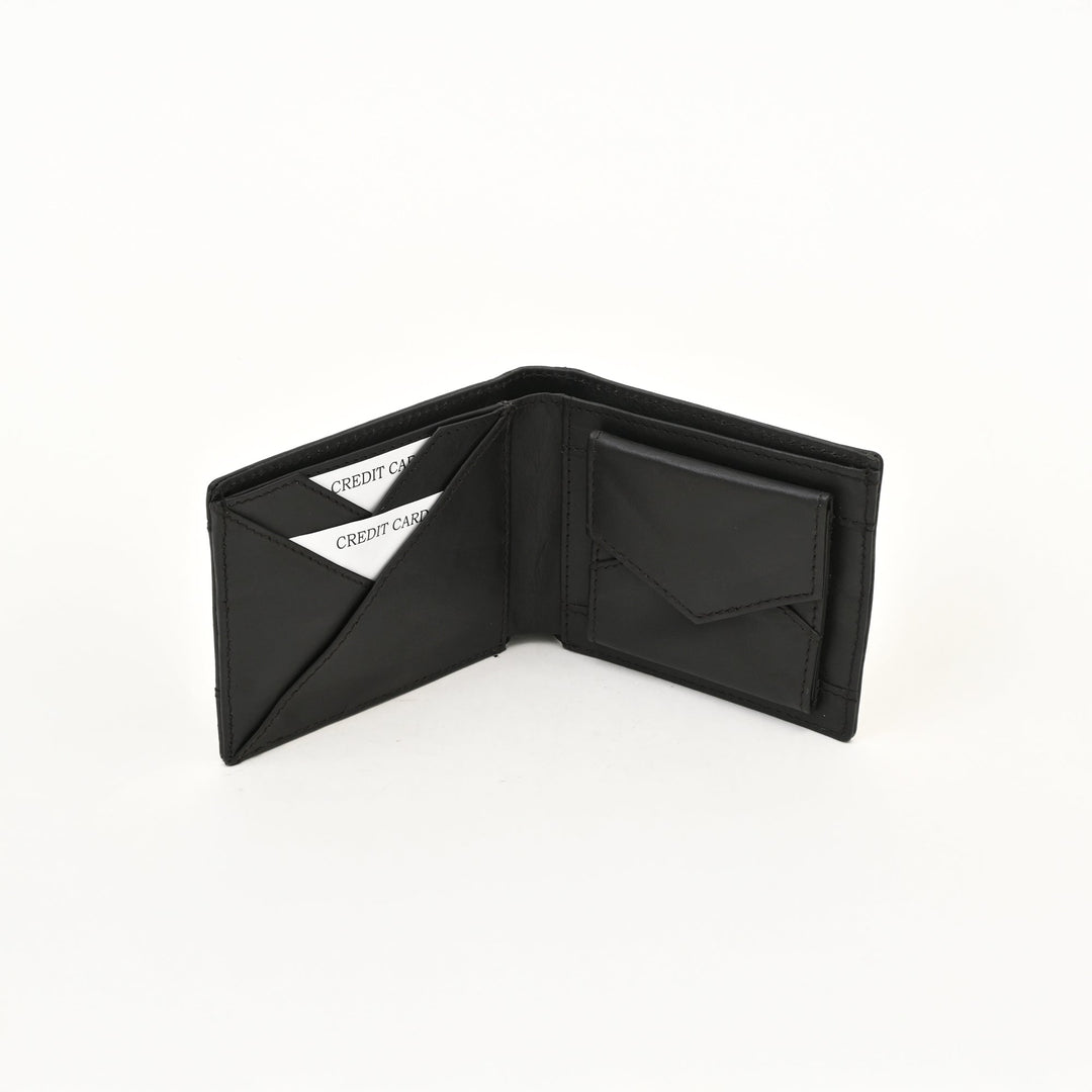 Leather Wallet 2B Napdbr – Dark Brown Napa Leather Men’s Wallet with Coin Pocket & Card Slots