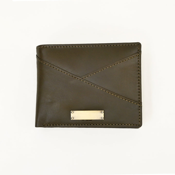 Leather Wallet 2S Napgrn – Premium Green Napa Leather Slim Wallet for Men with Coin Pocket & Card Slots