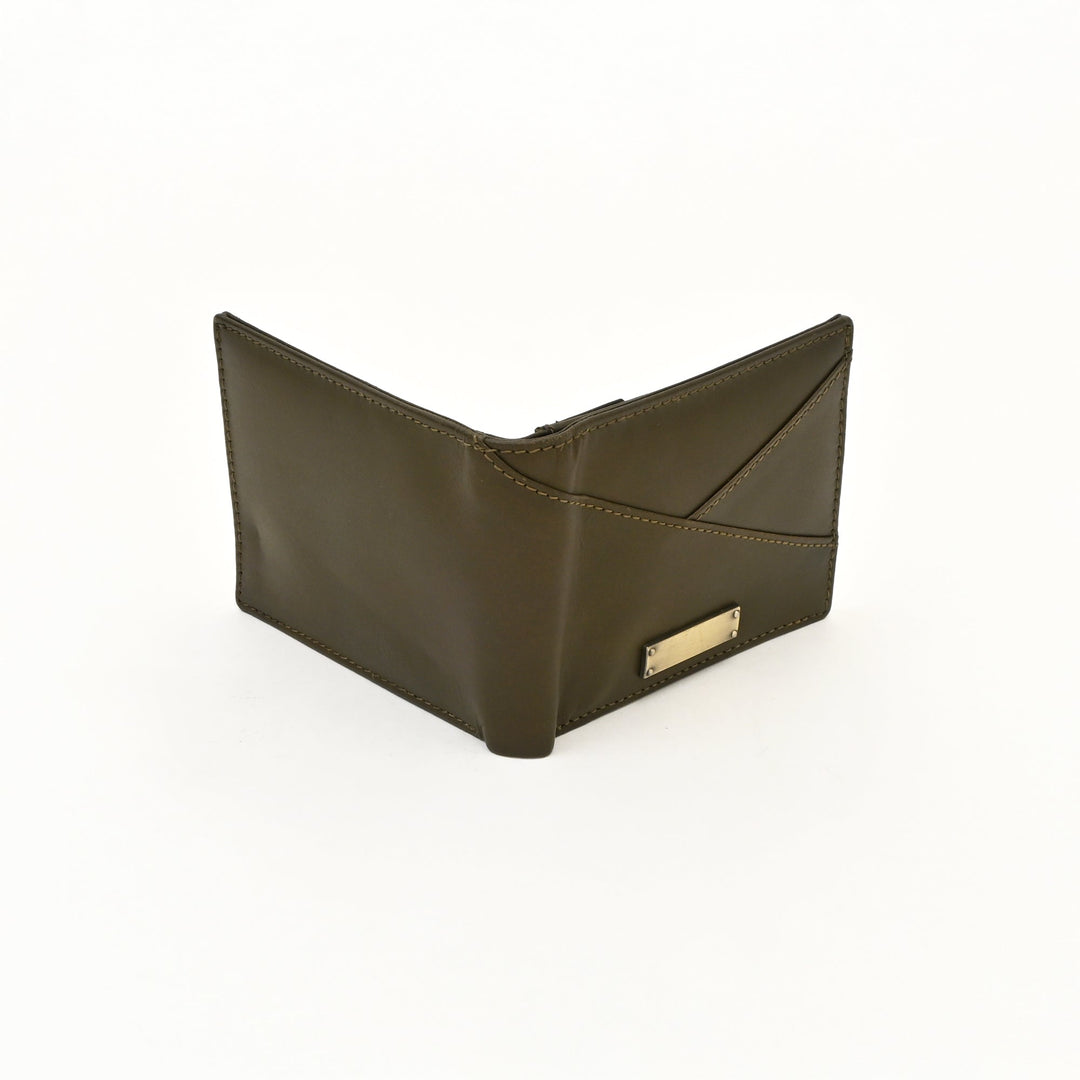 Leather Wallet 2S Napgrn – Premium Green Napa Leather Slim Wallet for Men with Coin Pocket & Card Slots