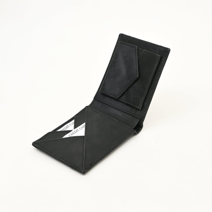 Leather Wallet 2S Napdbr – Premium Dark Brown Napa Leather Slim Wallet for Men with Coin Pocket & Card Slots