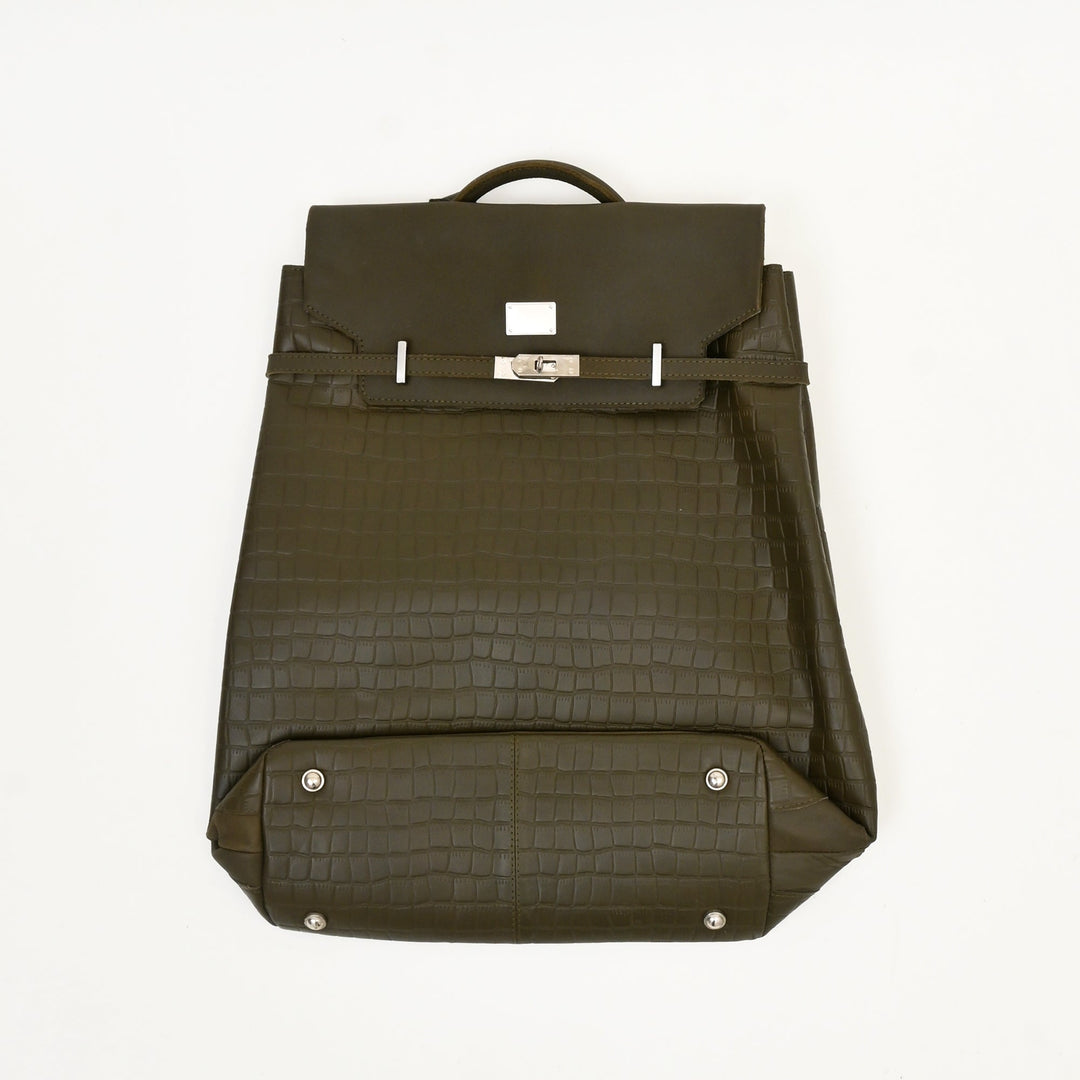 Leather Backpack Crogrn