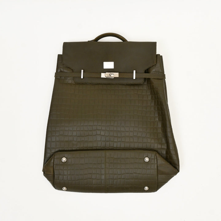 Leather Backpack Crogrn