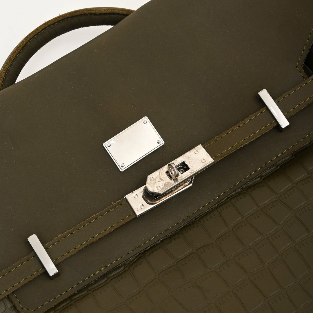 Leather Backpack Crogrn