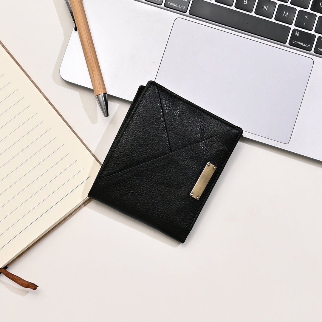 Leather Wallet 1B Grablk – Premium Black Grained Napa Leather Wallet for Men | Slim, Stylish & Functional