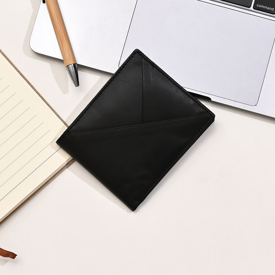 Leather Wallet 1S Napblk – Black Napa Leather Wallet for Men | Slim, Elegant & Functional Design