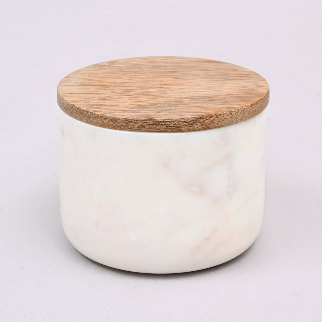 Salta Marble Canister White-S