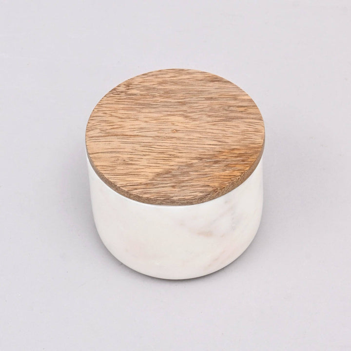 Salta Marble Canister White-S