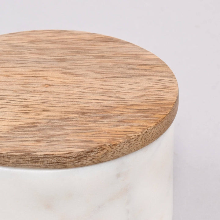 Salta Marble Canister White-S