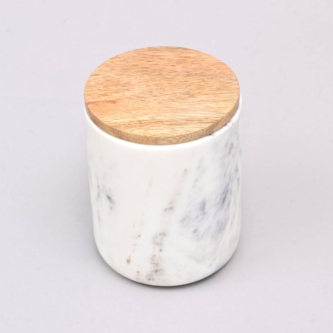 Salta Marble Canister White-M
