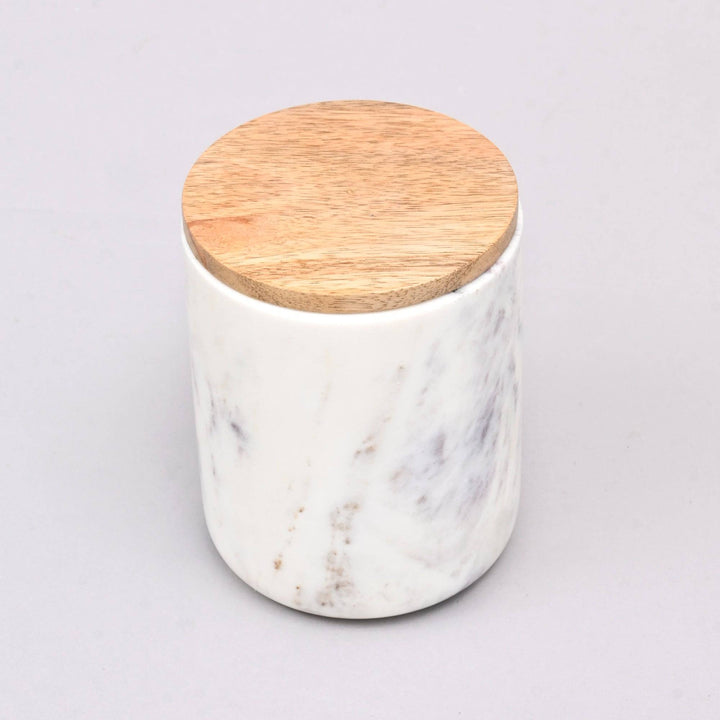 Salta Marble Canister White-M