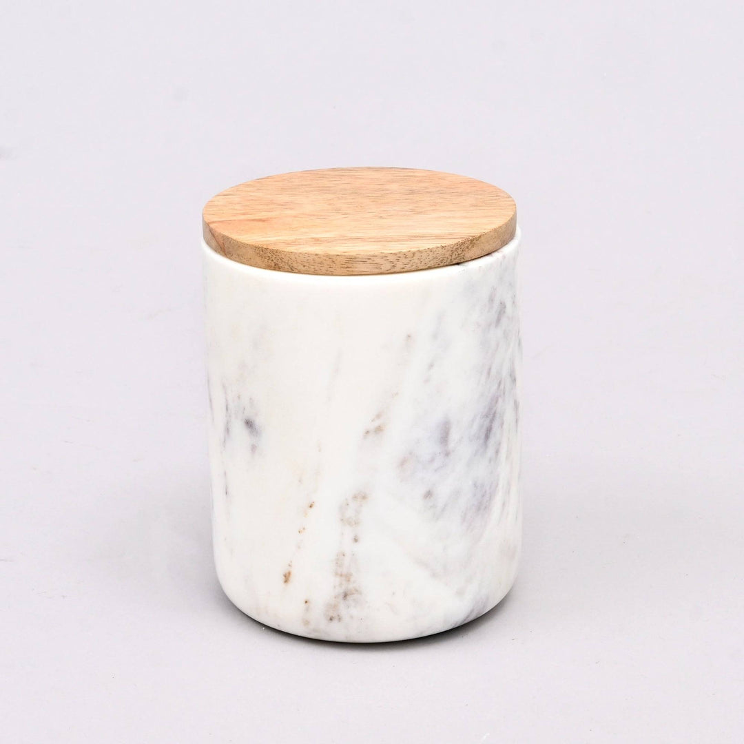 Salta Marble Canister White-M