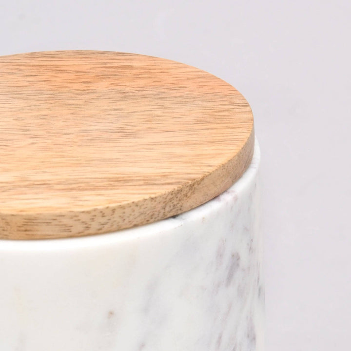 Salta Marble Canister White-M