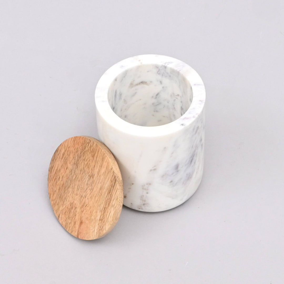 Salta Marble Canister White-M