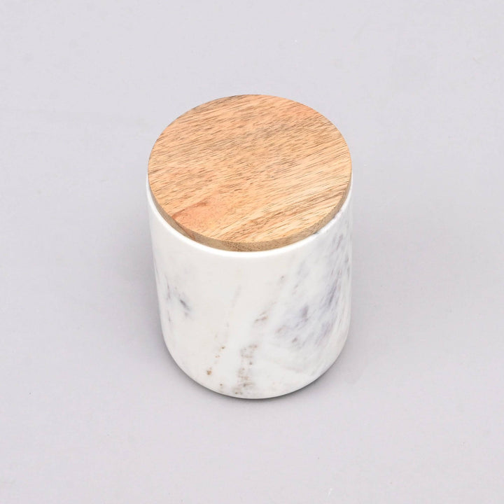 Salta Marble Canister White-M