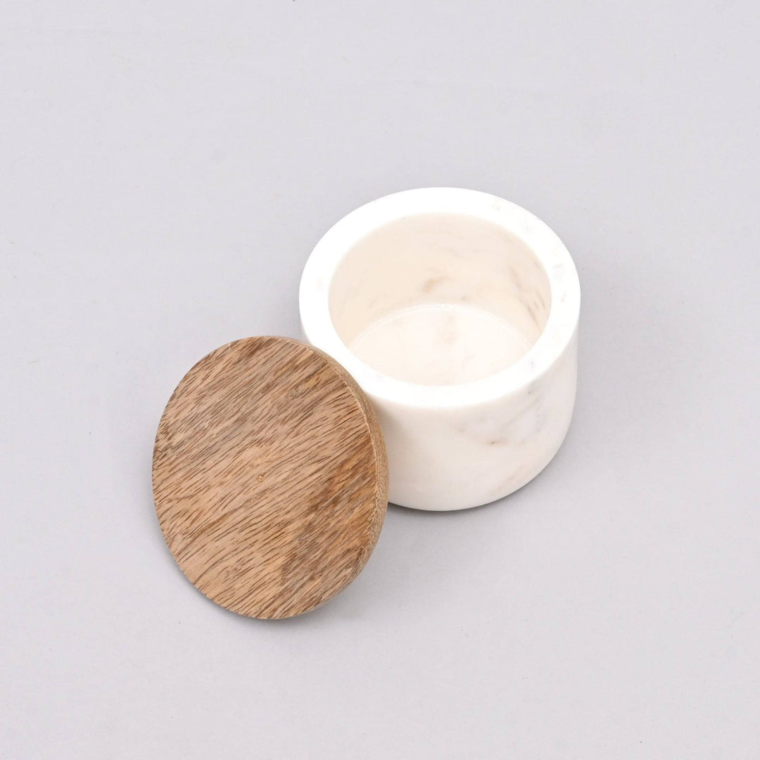 Salta Marble Canister White-S