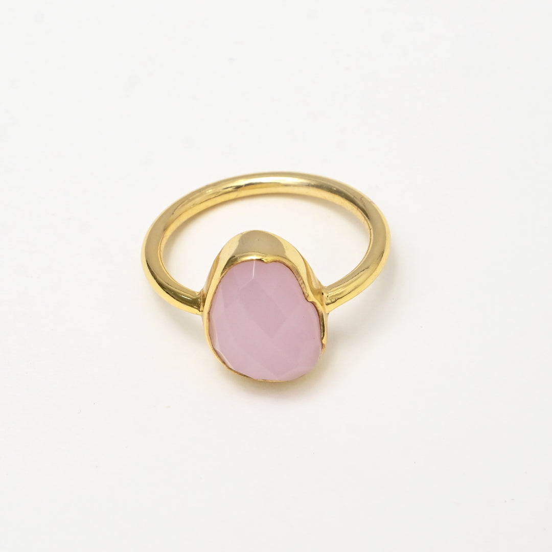 Pink Stone Ring – Aura Style