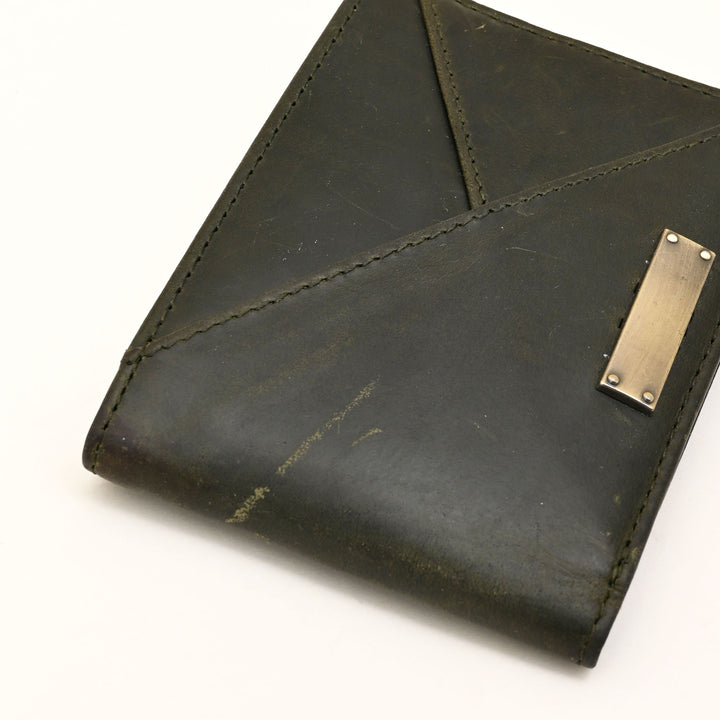 Leather Wallet 2B Crngrn – Premium Green Full-Grain Leather Wallet for Men with Coin Pocket & 4 Card Slots