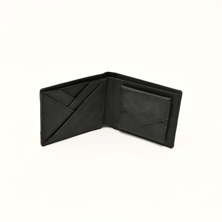 Leather Wallet 1B Dark Brown – Premium Nappa Leather Men’s Wallet with Coin Pocket & 6 Card Slots