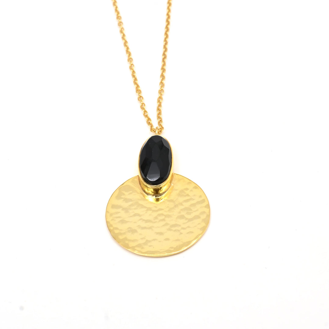 Gold Shadow Necklace – Subtle Shine Finish