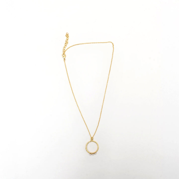 Pearl Circle Necklace – Radiance Finish