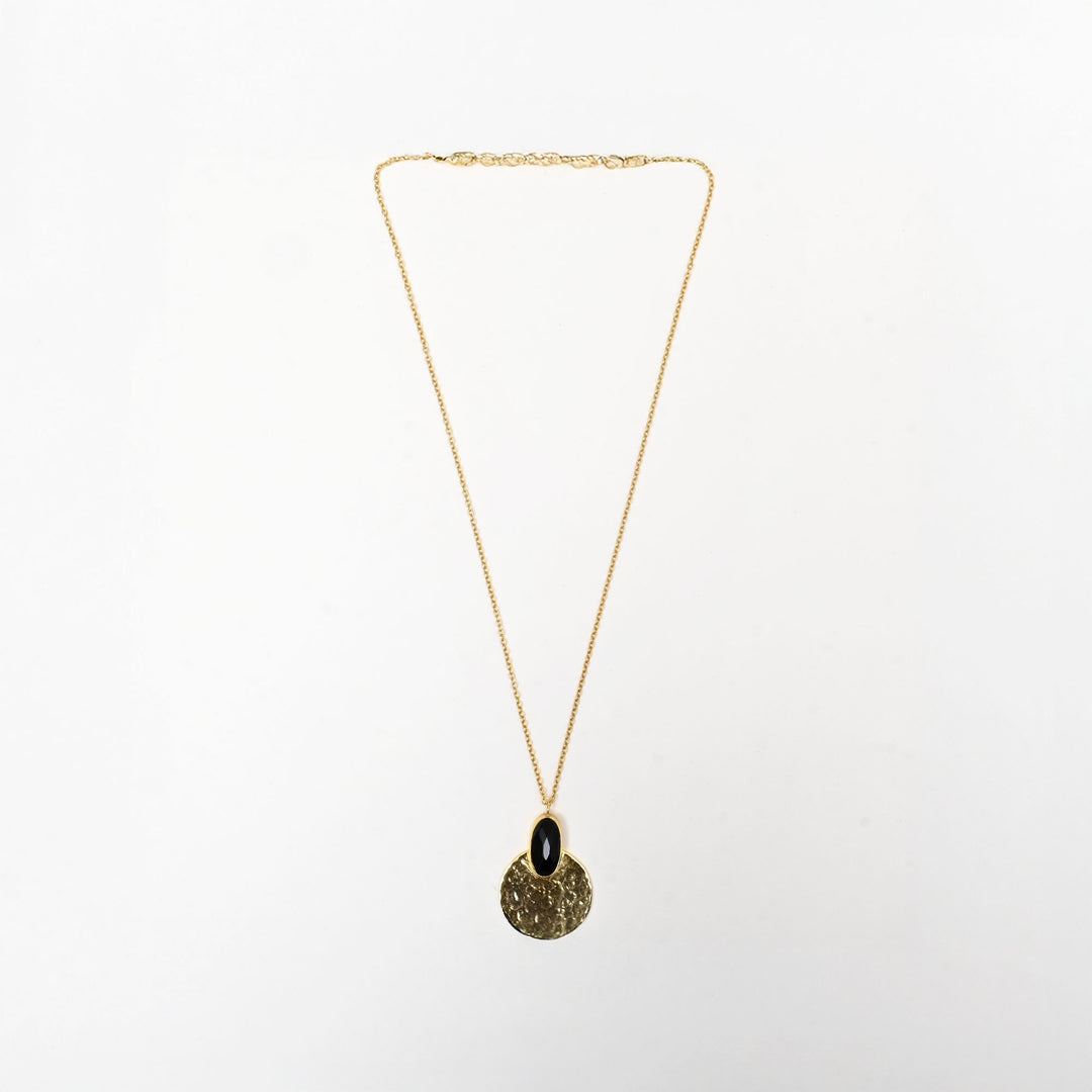 Gold Shadow Necklace – Subtle Shine Finish
