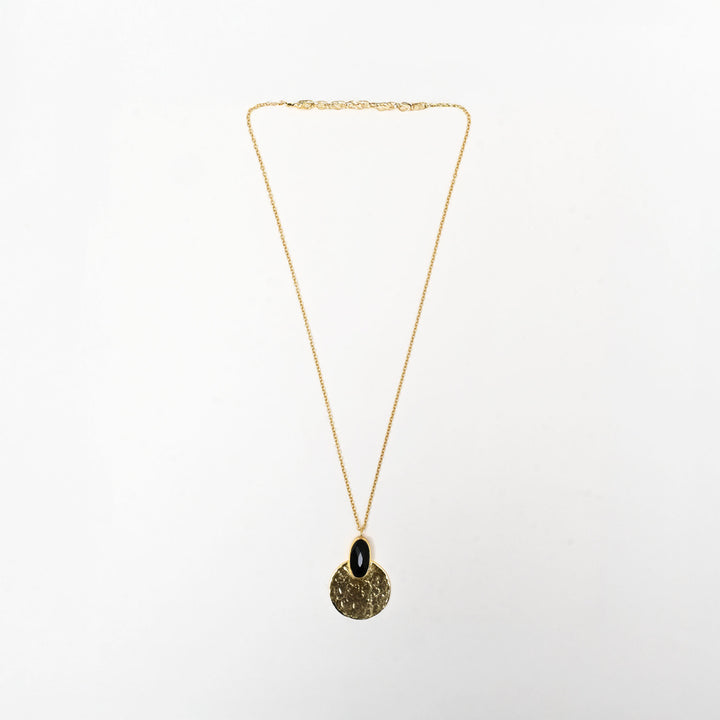 Gold Shadow Necklace – Subtle Shine Finish