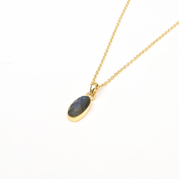 Celestial Blue Necklace – Gold Accents