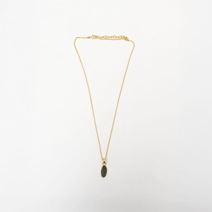 Celestial Blue Necklace – Gold Accents