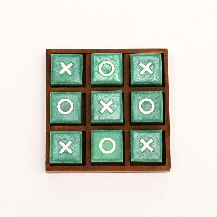 Modern Resin Tic Tac Toe Game Set. | Luxury Home Décor Accent |